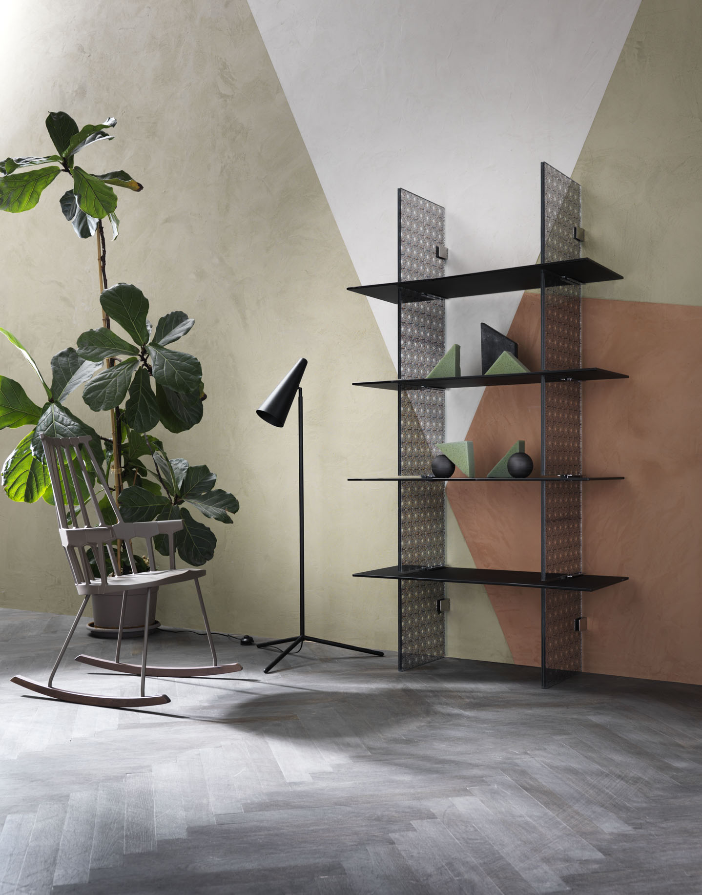SONOHRA BOOKSHELF WITH FABRIC Image